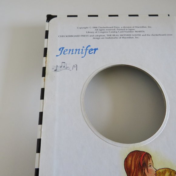 The Real Mother Goose CLOCK BOOK time telling 1984 hardcover book - Picture 3 of 11